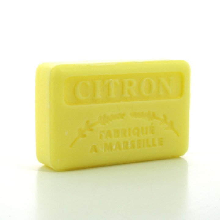 Savon Citron -  Made in Marseille -  enrichie au beurre de karité bio