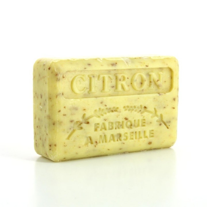 Savon Citron broyé -  Made in Marseille -  enrichie au beurre de karité bio