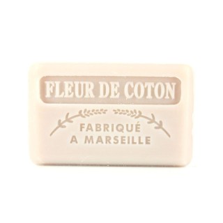 Savon Fleur de Coton -  Made in Marseille -  enrichie au beurre de karité bio