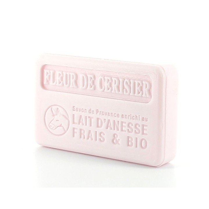 Savon fleur de cerisier au lait d'ânesse 100g