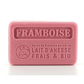 Savon framboise au lait d'ânesse 100g