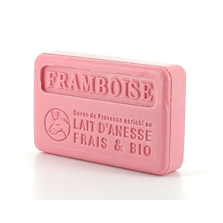 Savon framboise au lait d'ânesse 100g