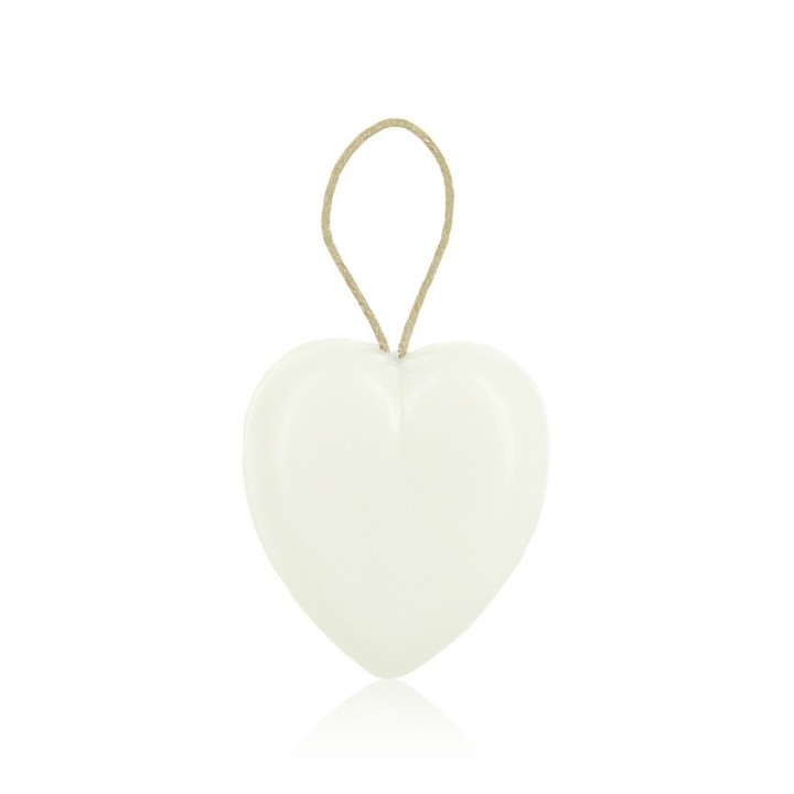 Le coeur blanc avec corde 90 g