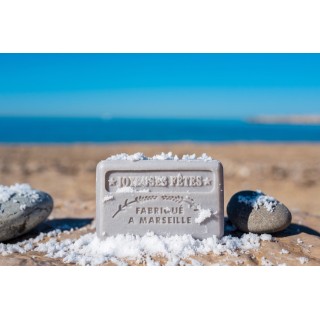 Joyeuses Fêtes Argent Savonnette Marseillaise 125 g