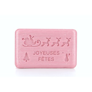 Joyeuses Fêtes Traineau du Père Noël Savonnette Marseillaise 125 g