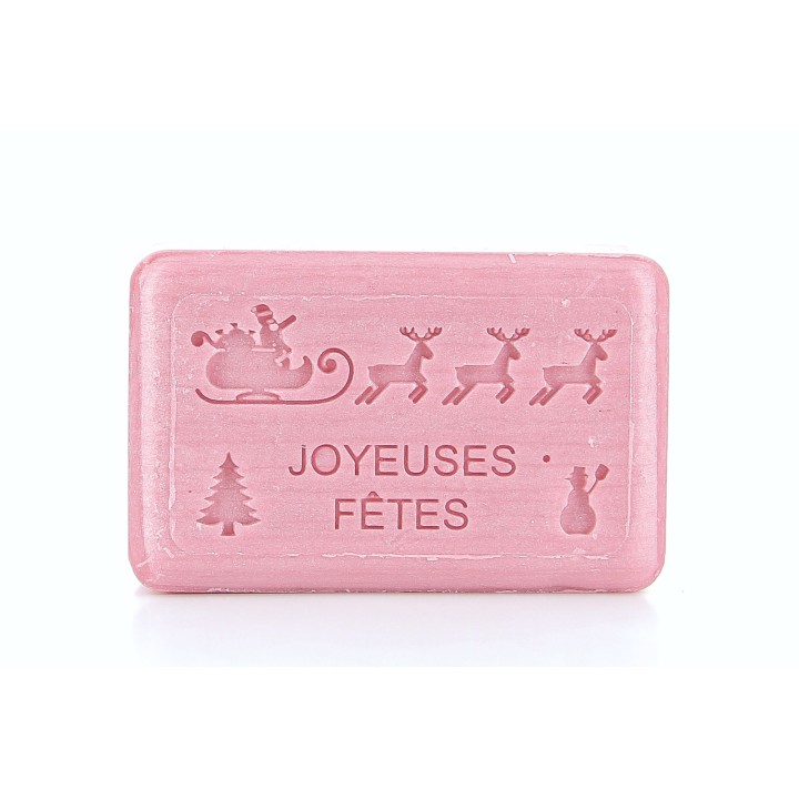 Joyeuses Fêtes Traineau du Père Noël Savonnette Marseillaise 125 g
