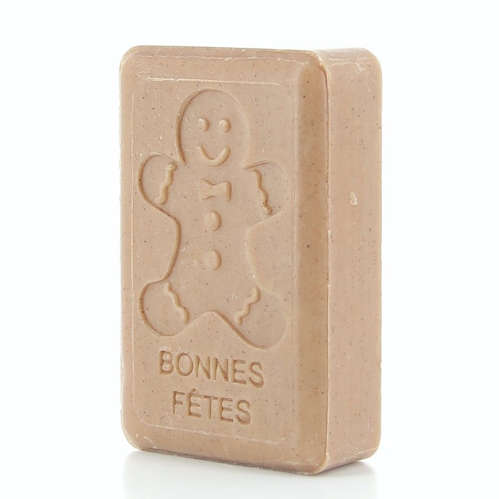 Bonnes Fêtes Bonhomme Pain d'Epices Savonnette Marseillaise 125 g