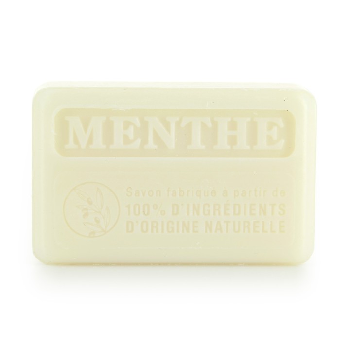 Savon Menthe à l'huile essentielle - sans palme, conservateur, colorant