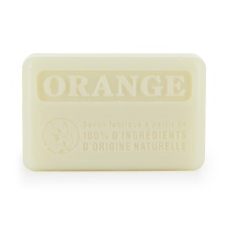 Savonnette à l'HE d'Orange - Nature 100% - fabriquée à Marseille - 125 g.