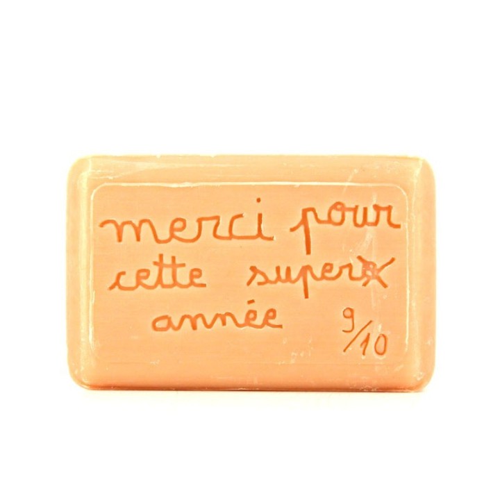 Savon Merci pour cette super année - fabriqué à Marseille - cadeau de remerciement original