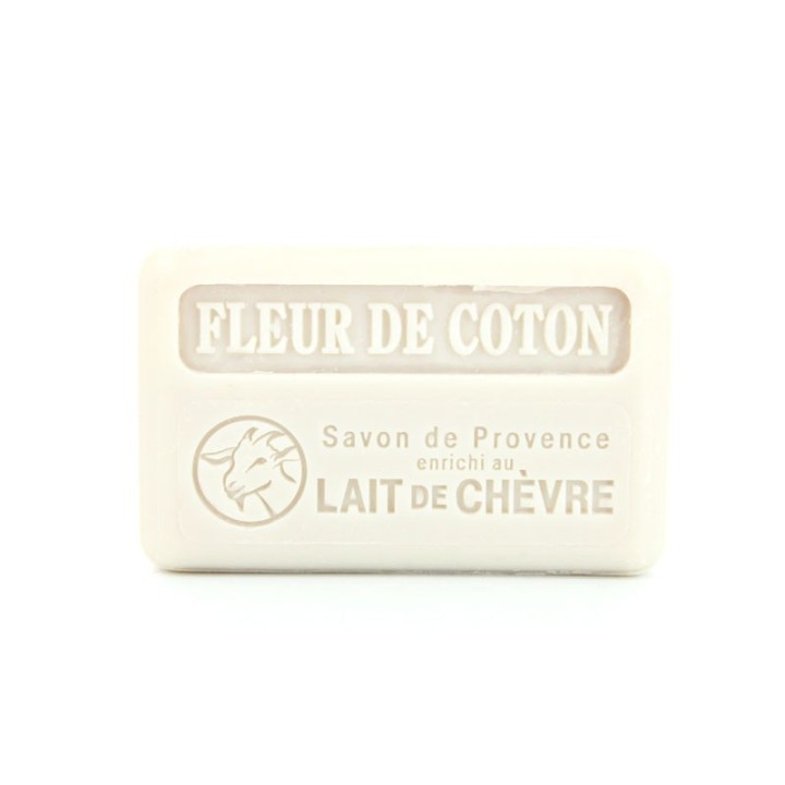 Savon 100g Lait de chèvre senteur Fleur de coton 100g - La Savonnette Marseillaise