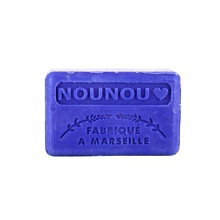 Savonnette Marseillaise avec inscription Nounou 125 g