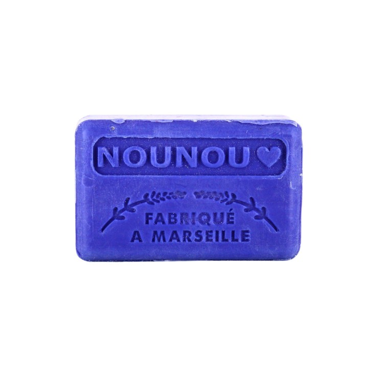 Savonnette Marseillaise avec inscription Nounou 125 g
