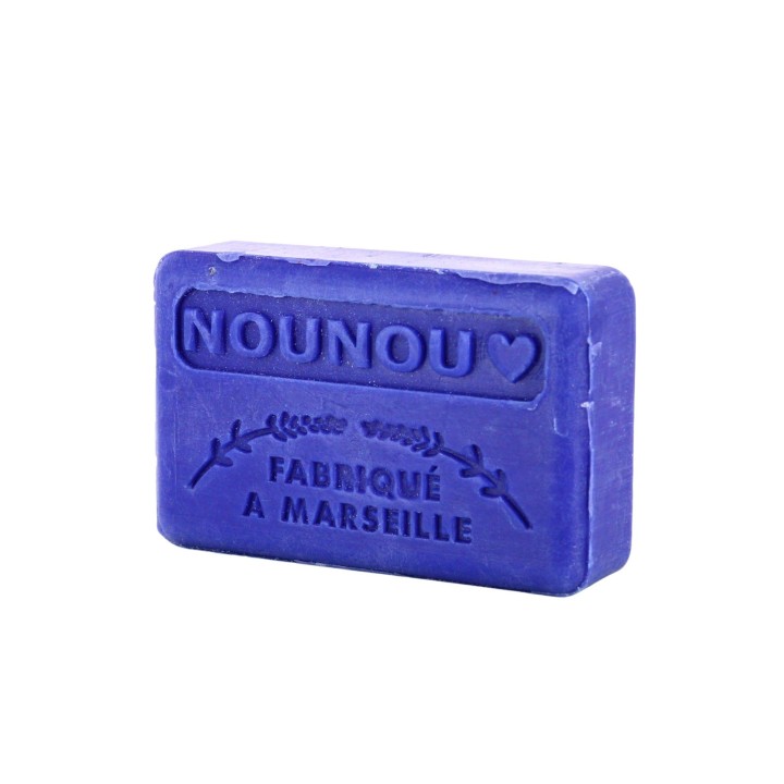 Savonnette Marseillaise avec inscription Nounou 125 g