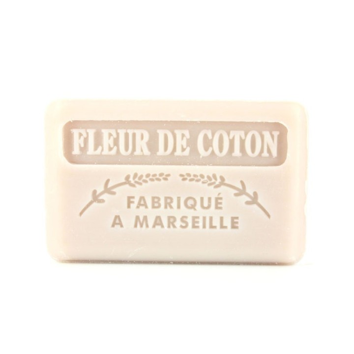 Savon Fleur de Coton -  Made in Marseille -  enrichie au beurre de karité bio