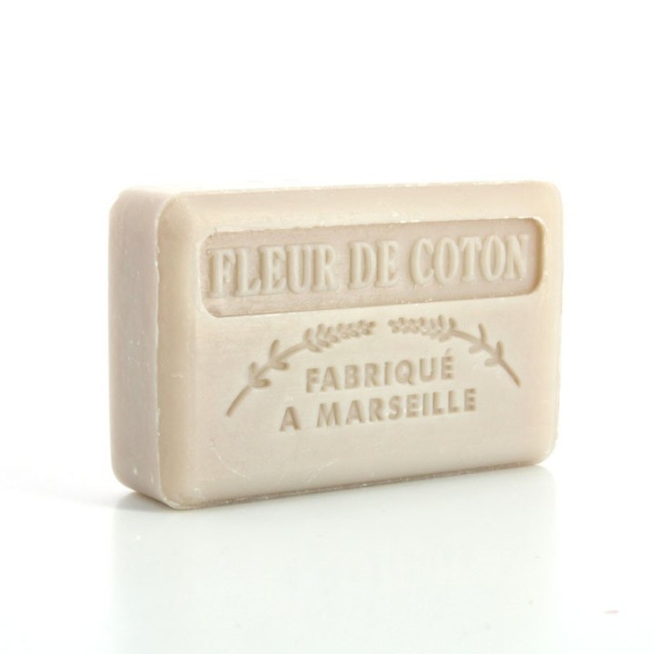 Savon Fleur de Coton -  Made in Marseille -  enrichie au beurre de karité bio