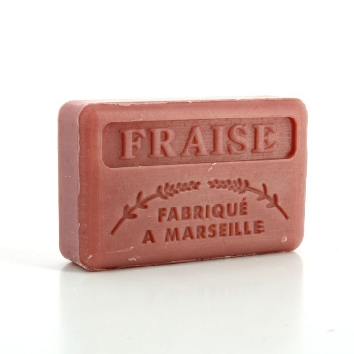 Savon Fraise -  Made in Marseille -  enrichie au beurre de karité bio
