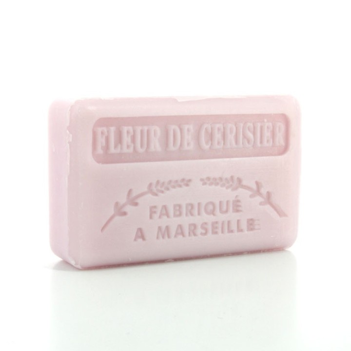 Savon Fleur de Cerisier -  Made in Marseille -  enrichi au beurre de karité bio